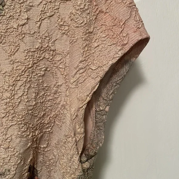 Adrianna Papell Matelasse Floral Jacquard Column Gown Size 0 - Picture 5 of 10